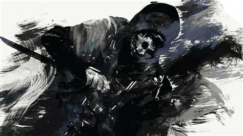 Hd Wallpaper Anarchy Dark Dishonored Drawing Mask Sketch Skull Warrior Wallpaper Flare