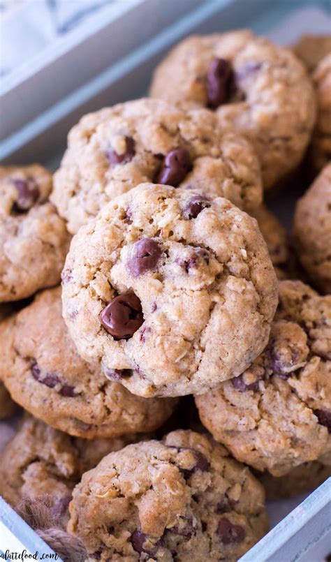 Oatmeal Chocolate Covered Raisin Cookies A Latte Food