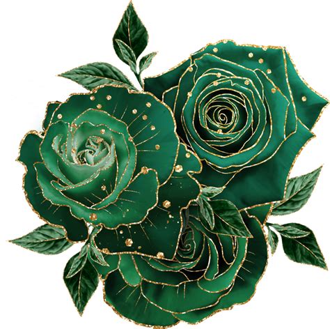 Green Glam Bouquet 13713943 Png