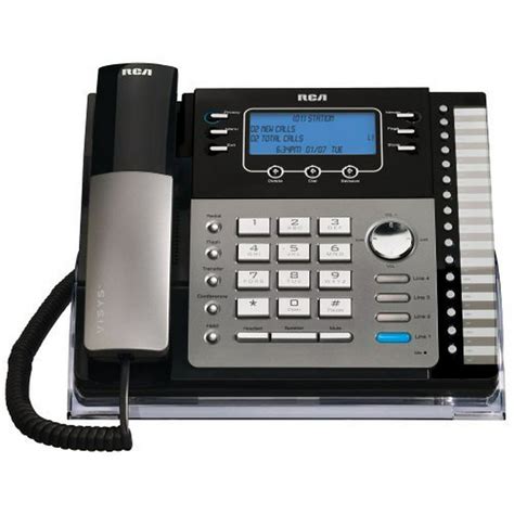 Corded Phone Speaker Rca Visys 4 Line Expandable Office Landline Phone