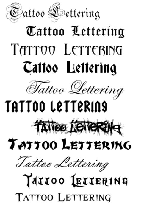 Basic Fonts The Best Of Tattoo Fonts