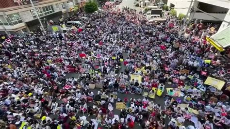 Myanmar has seen weeks of protest following the coup on 1 february. Myanmar citizens protest military coup that overthrew ...