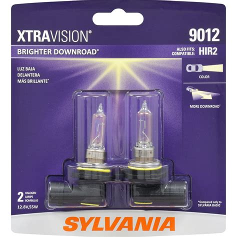 Sylvania 9012 Xtravision Halogen Headlight Bulb Pack Of 2 Walmart