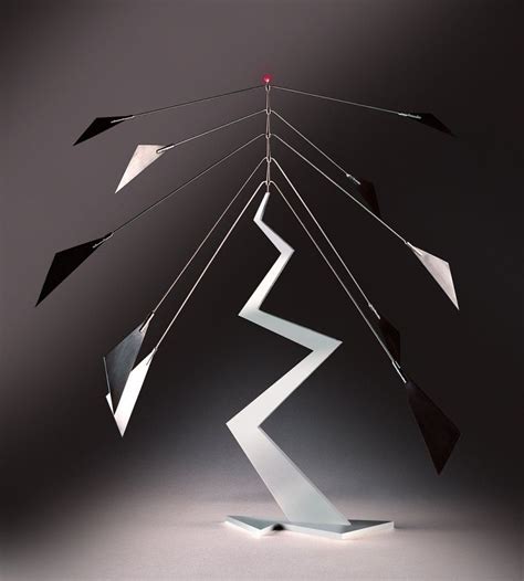Kinetic Sculpture Ebony Angles 28 Inches Indoor Ebony And Sapphire