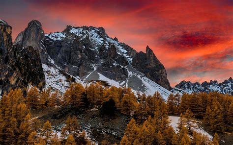 Autumn Sunset In Mountains Wallpapers Wallpaper Cave