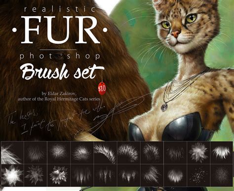 Fur Brush Set For Realistic Fur 20 Excellent Brushes For Photoshop