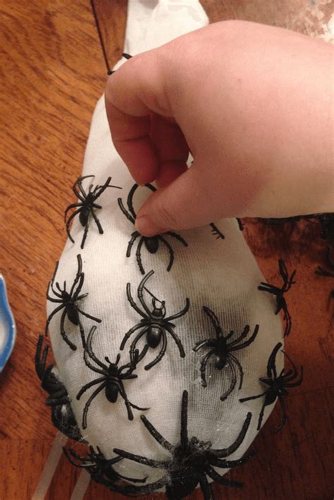 How To Make A Creepy Spider Egg Sac The Tiptoe Fairy