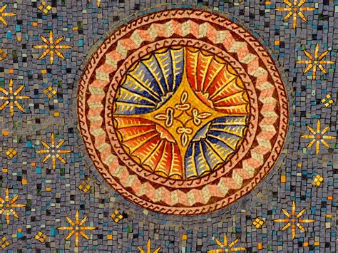 Free Picture Arabesque Colorful Handmade Oriental Round Symbol