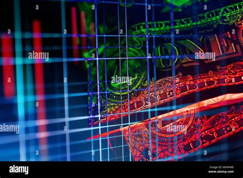 Double Exposure Stock Market Display Or Forex Trading Graph And