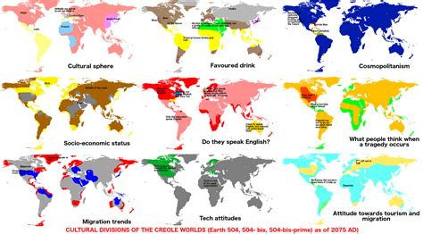 Cultural stereotypes of one possible Earth in 55 years : imaginarymaps