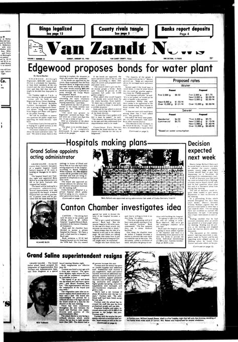Van Zandt News (Wills Point, Tex.), Vol. 1, No. 33, Ed. 1 Sunday
