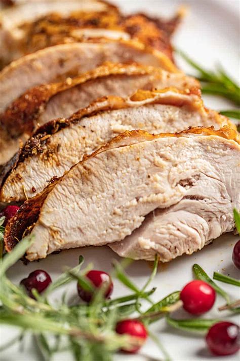 simple oven roasted turkey breast com chefrecipes