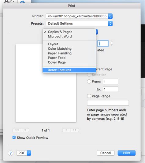 Printing To Copiers In Color Mac It Help Desk Reed College