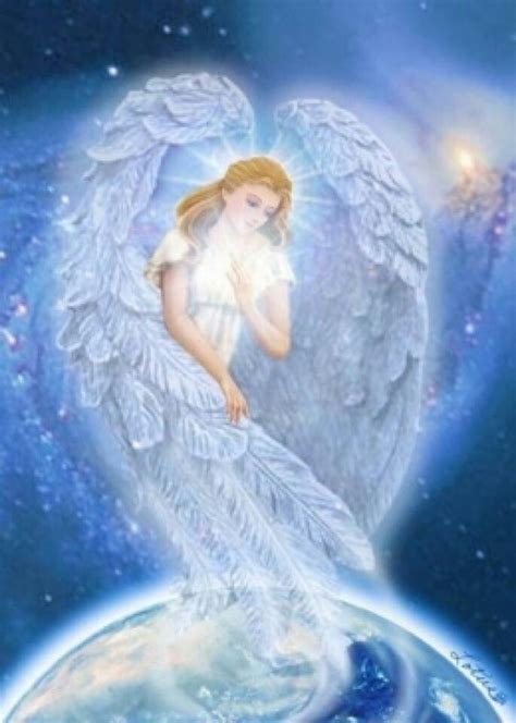 Angel Watching Over The Earth With Images Angel Pictures Angel