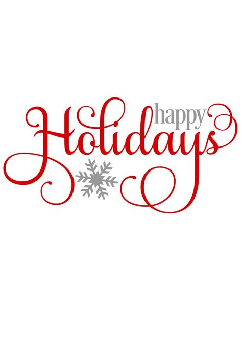 Happy Holidays Svg File Christmas Svg Digital Download For Etsy