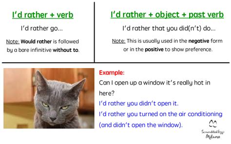 Plural countable nouns can omit an article or adjectivepronoun, for example: I'd Rather | English Grammar Exercise