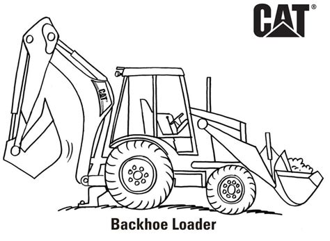 Excavator coloring page mini digger colouring pages blippi free printable grave cat truck pdf; Coloring Pages | Cat | Caterpillar