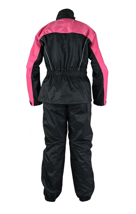 Shop Womens Motorcycle Rain Gear Suit Hot Pink Online Sunset Leather