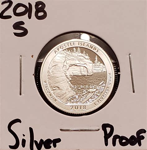 2018 S Apostle Islands America The Beautiful Quarter Silver Proof