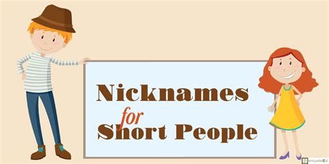 Nicknames For Short People Persudeed