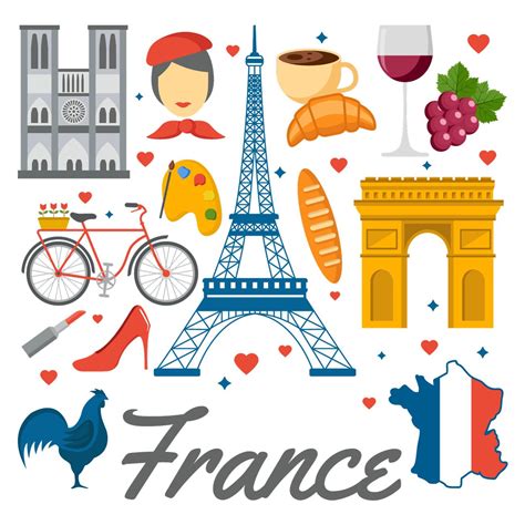 Les Symboles De La France Adesivi Stampabili Imparare Il Francese