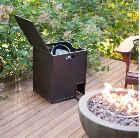 Shop patio & garden items at target™. Propane Tank Table Cover Side End Fire Pit Grill ...
