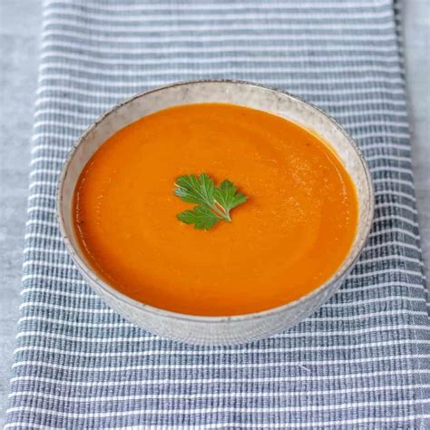 Roasted Red Pepper And Sweet Potato Soup Easy Deliciousness