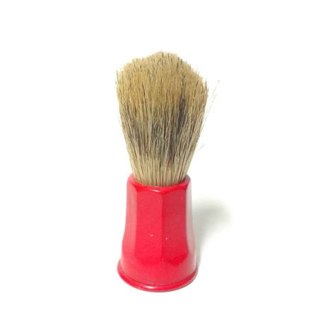 Vintage Red Shaving Brush Opal By Vintagebyrobin On Etsy Wet Shaving