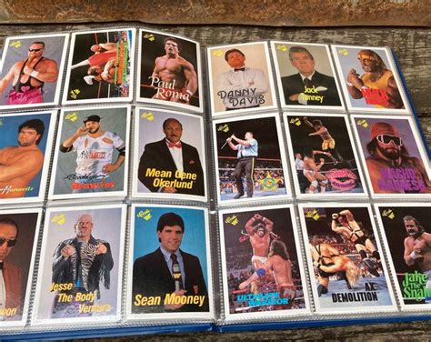 Classic Wwf Wrestling Trading Cards Complete Set Of 150 Cards Vintage Wrestlers Wwe 1990 Titan