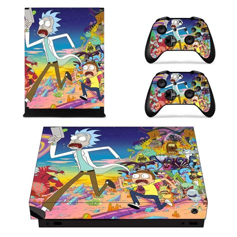 Rick And Morty Decal Skin Sticker For Xbox One X Console
