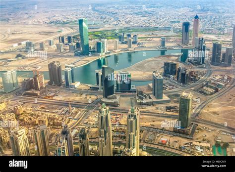 Dubai Aerial View Stock Photo Alamy