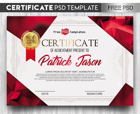 18 Best Free Certificate Templates Printable Editable Downloads Crw Design Blog