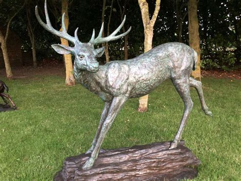 Bronze Deer Sculpture Bronze Garden Statues