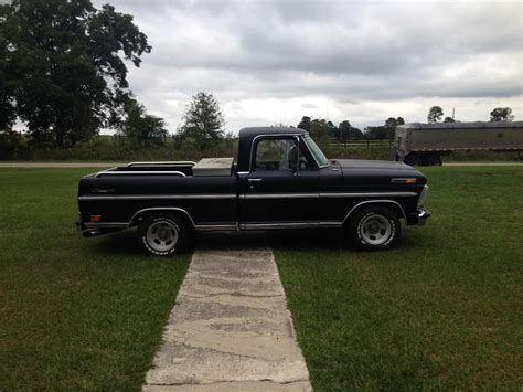 1969 Ford F 100 Ranger 351w 4bbl Black In Color No Rust Runs Great