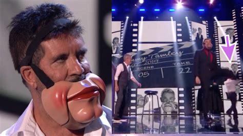 britain s got talent simon cowell storms off stage and refuses to take part in smooth