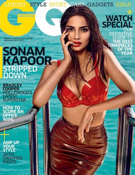 Sonam Kapoor On The Cover Of Gq Magazine India August 2013 Hot Photoshoot Bollywood