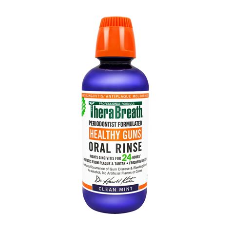 therabreath healthy gums clean mint oral rinse 16 fl oz