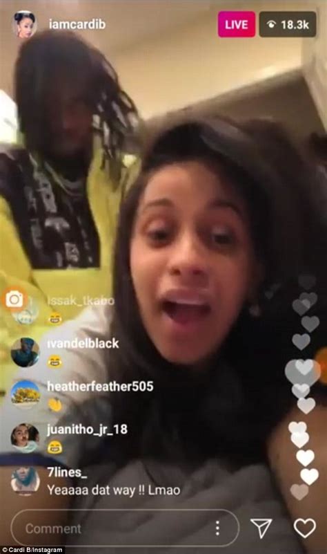 video offset and cardi b having sex on instagram live video [must watch]