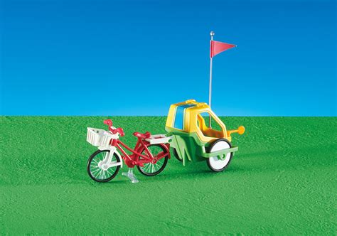 Playmobil Add On 6388 Bike With Childs Trailer New Factory Sealed
