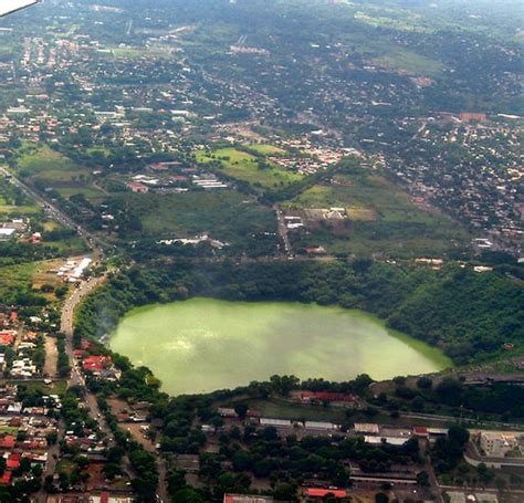 Laguna De Tiscapa From The Air Managua Nicaragua Flickr