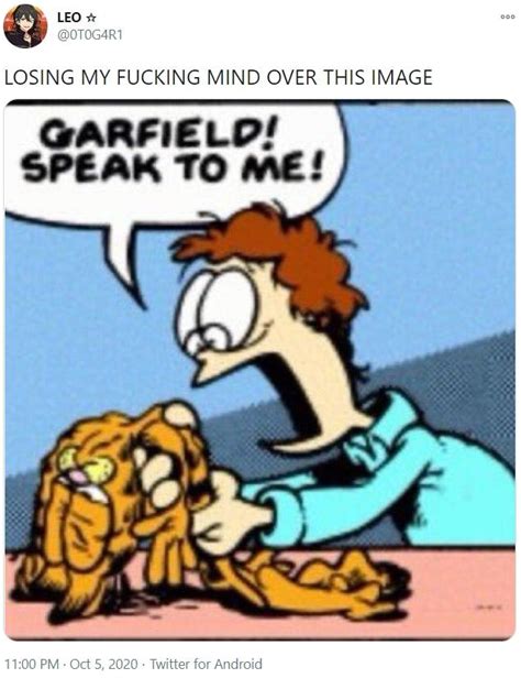 0t0g4r1s Viral Deflated Garfield Tweet Deflated Garfield Know