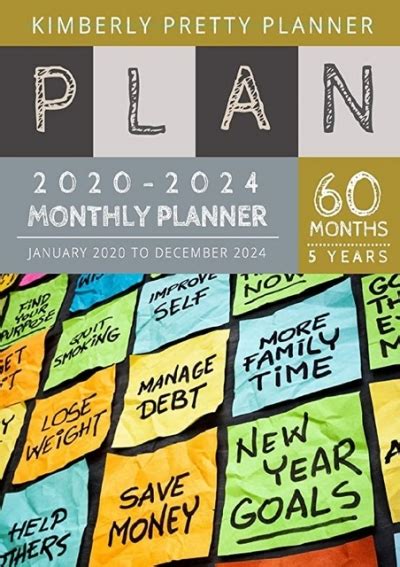 Ebook 5 Year Monthly Planner 2020 2024 Personal Calendar Planner 5