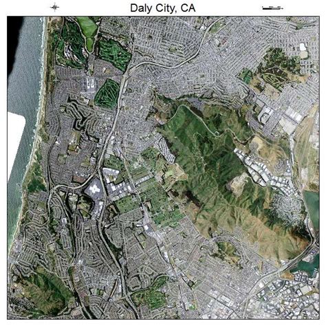 Aerial Photography Map Of Daly City Ca California