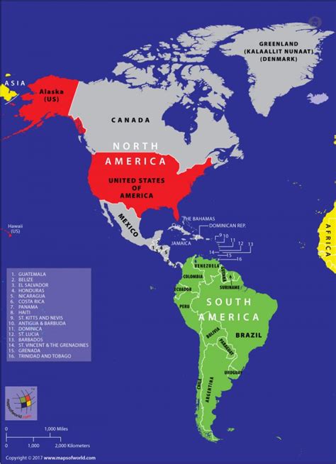 Map Of Americas Answers