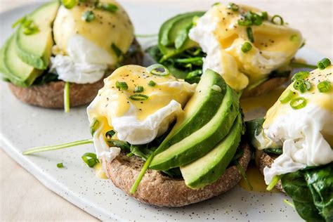 Vegetarian Eggs Benedict With Spinach And Avocado Recipe