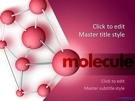 Free Science PPT Template with an organic structure in the ...