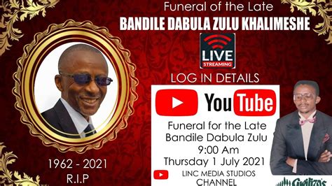 Funeral For The Late Bandile Dabula Zulu Youtube