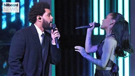 The Weeknd And Ariana Grande Perform Save Your Tears At Iheartradio Music Awards