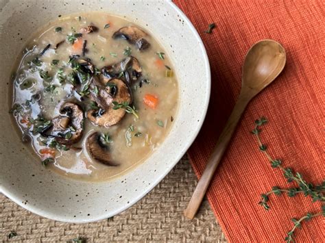 Creamy Mushroom And Wild Rice Soup Recette Magazine