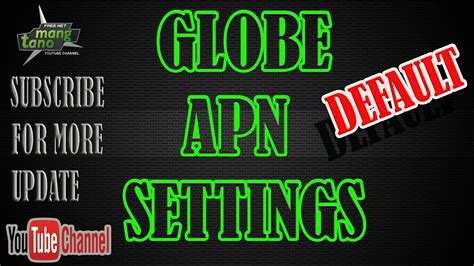 Apn Globe Settings Youtube